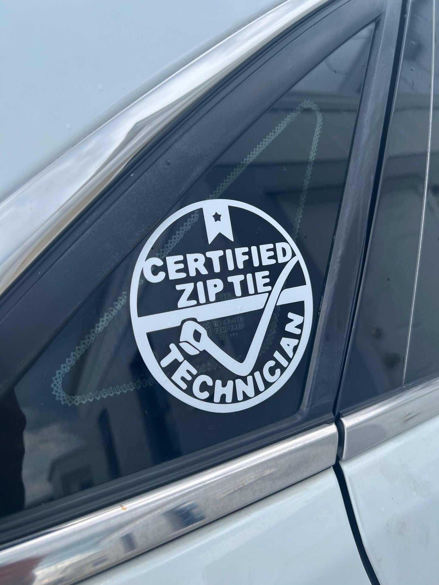 Certified Zip Tie Technician Decal
