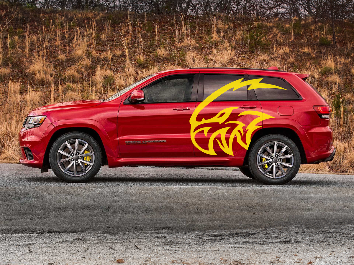 Trackhawk Graphics HUGE Jeep Trackhawk Graphic - Hellcat Dodge Vinyl Decal – V Squared ...