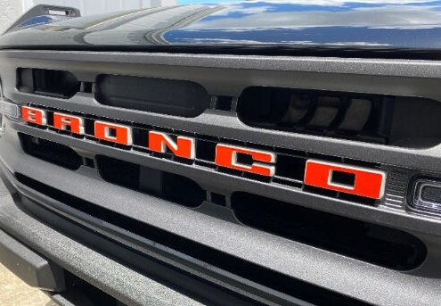 2021+ Ford Bronco and Bronco Sport Front Grille Letters Decal – V ...