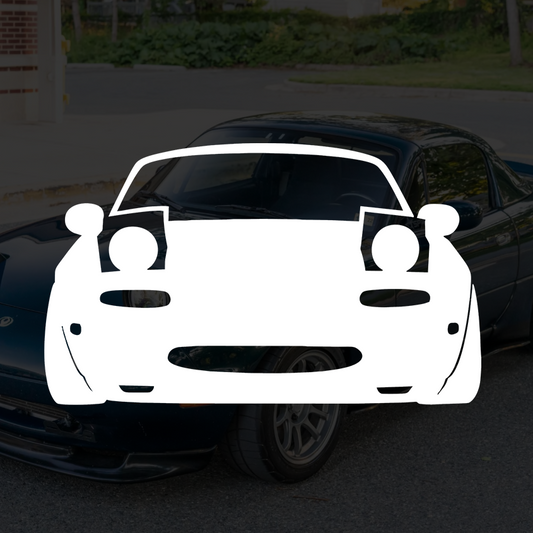 Miata Outline Decal Sticker