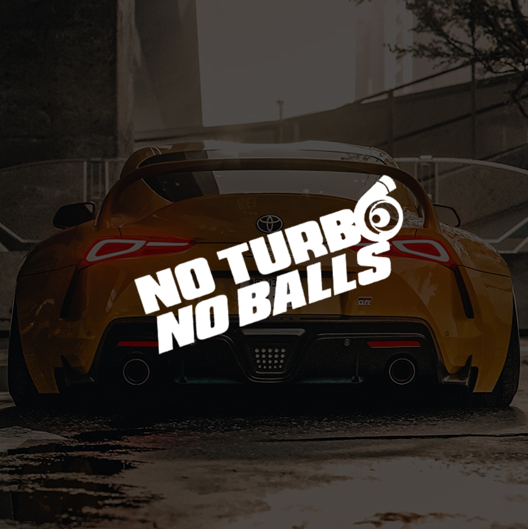 No Turbo No Balls Decal Sticker – V Squared Auto Styling