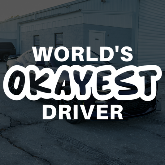 World's Okayest Driver Decal Sticker