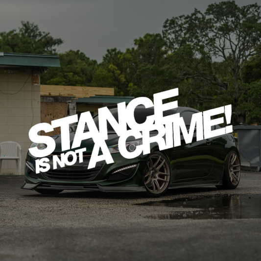 Stance Is Not A Crime Decal Sticker