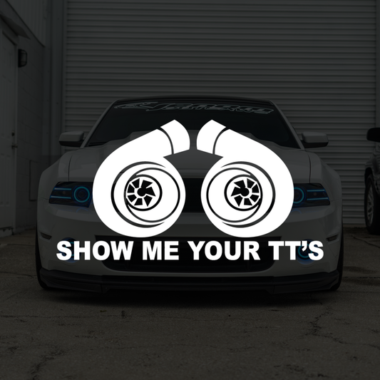 Show Me Your TT's Funny Car Decal Sticker